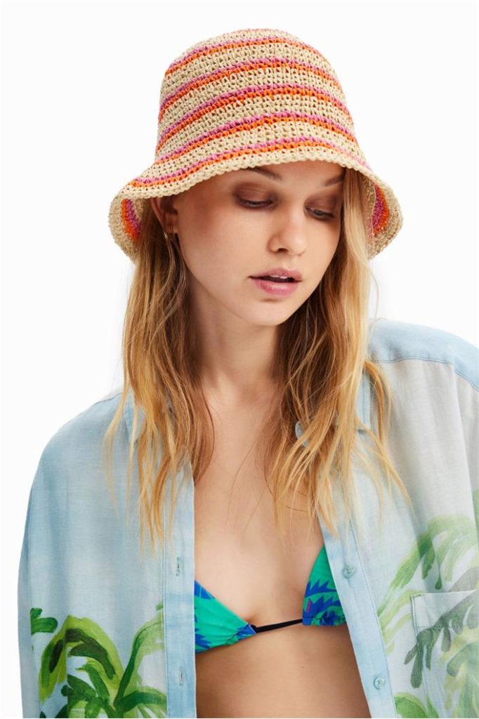 klobouk Desigual Rafiapaper Bucket