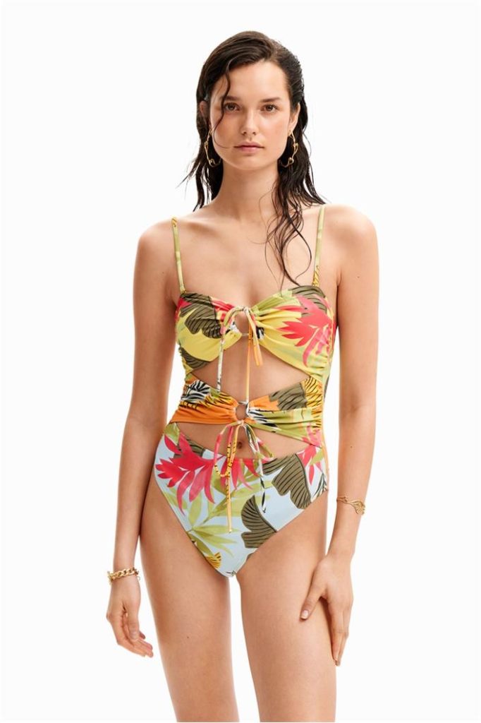 plavky Desigual Palms Piec